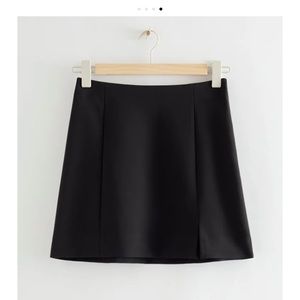 A-Line Black Mini Skirt